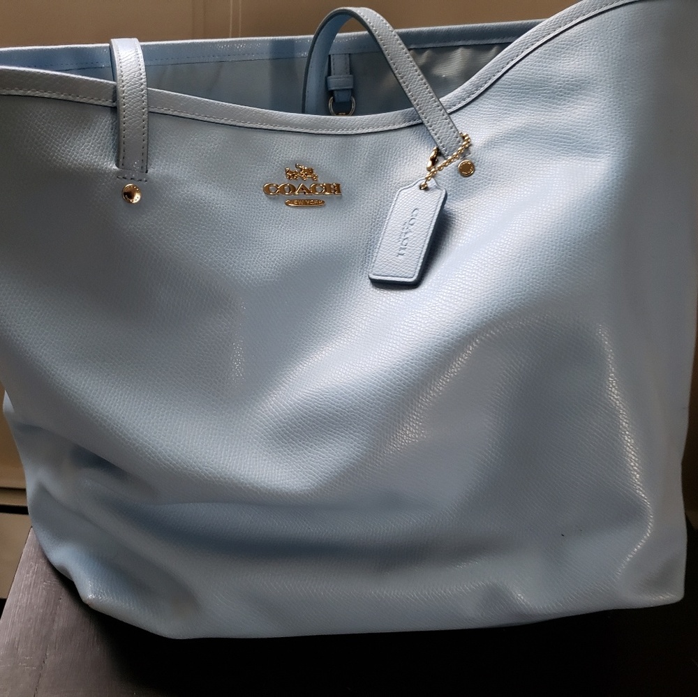 Coach tote bag blue